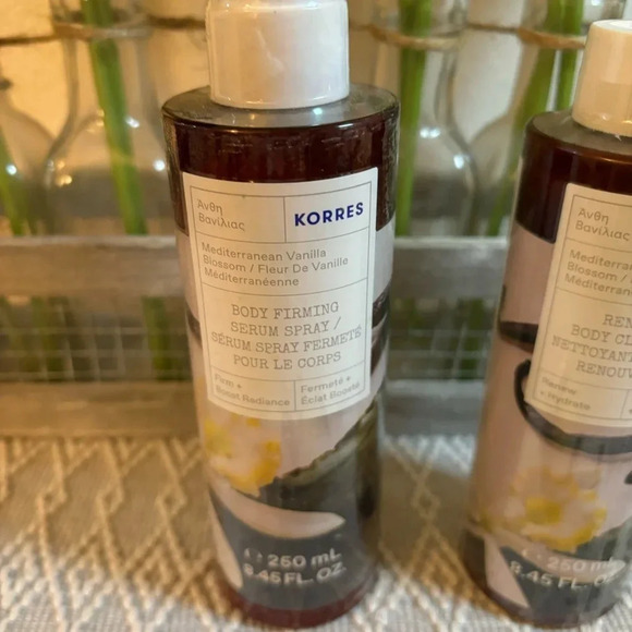 Korres Bundle, Body Cleanser, Body Butter and Body Firming Serum Spray. Vanilla - Picture 5 of 7